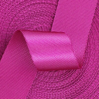 5 jardów 25mm nylonowa taśma taśma wstążka pasek obroża szelki plecak spinania szyta torba części torby: Rose red