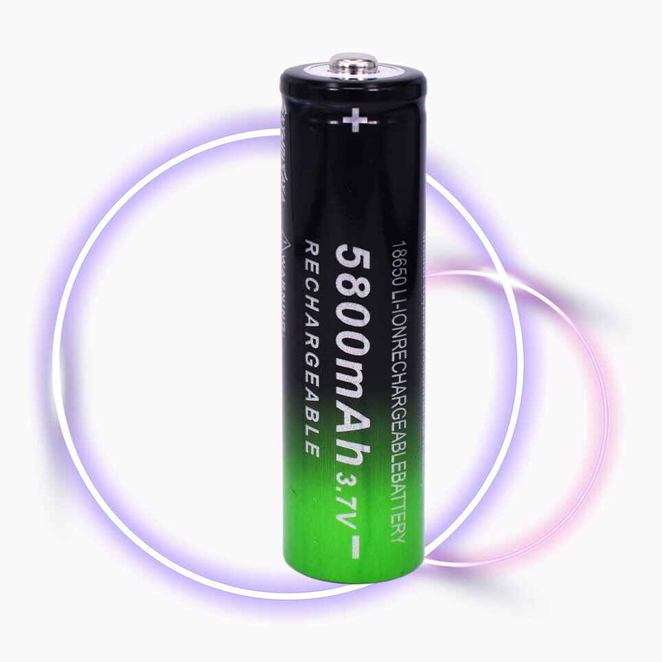 Original 18650 5800 mAh Battery Li Ion Lithium Rechargeable Battery 3.7V 5800mAh For Laptop Camera Emergency Light
