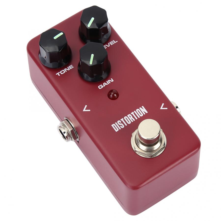 Guitar Mini Space Portable Distortion Tone Electric Pedal Guitar Effector Pedals 3 Adjust Knob True Bypass Effect Pedal