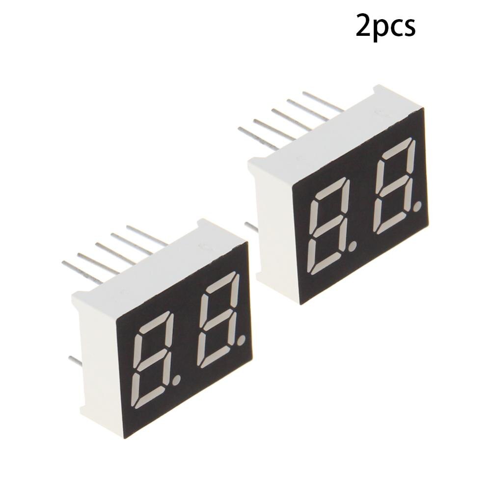 2 ~ 20 st gemensam katod / anod led display 2 bitars digitalt rör 10 stift 7 segment 2v 20ma röd/grön led segment displayer: 4021a x2 st