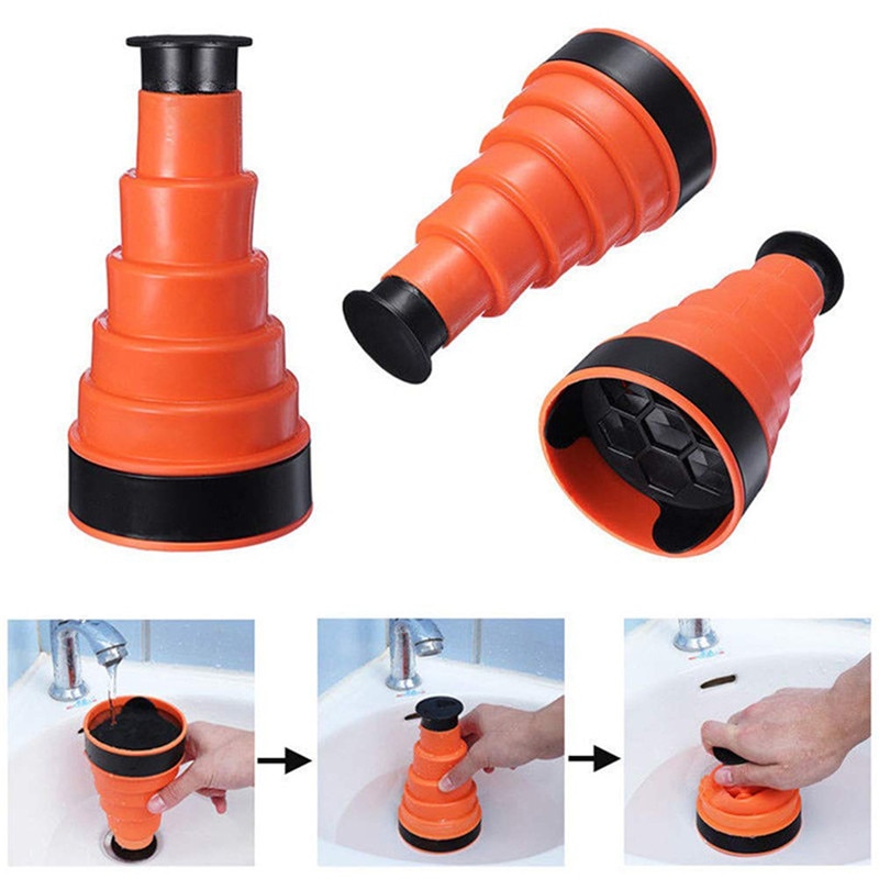 Manual Pipe Clog Remover High Pressure Air Power Drain Blaster Pump Toilets Bathtub Kitchen Sink Plunger Cleaner Cleaning Tool