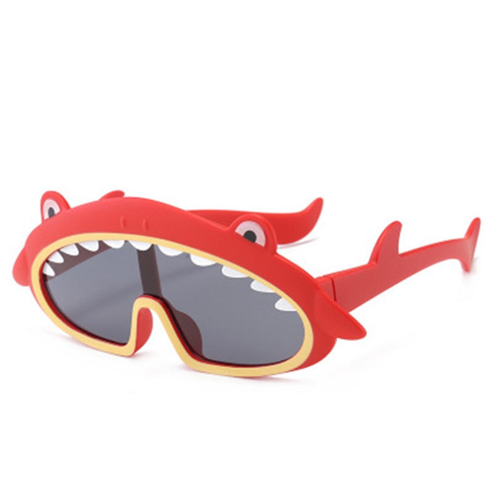 Nuevas gafas de sol polarizadas bonitas para niños, gafas de sol de tiburón de dibujos animados para niños, gafas de sol flexibles a la: 7