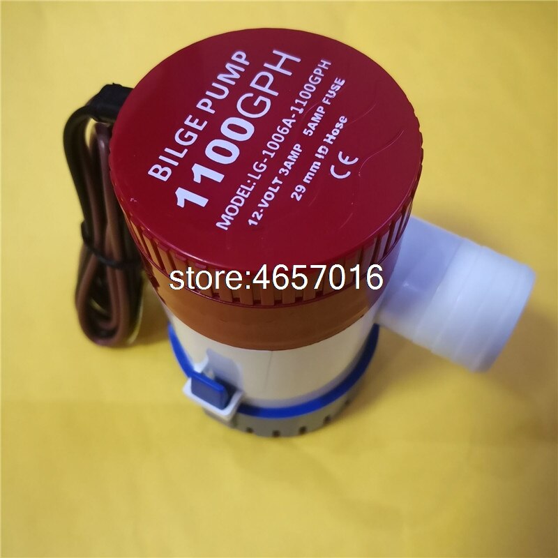 Lenspompen mkbp -g1100-12 12v 1100 gph autopompen dompelpomp voor boten, marine lenswaterpomp of vlotterschakelaar combinatiepak