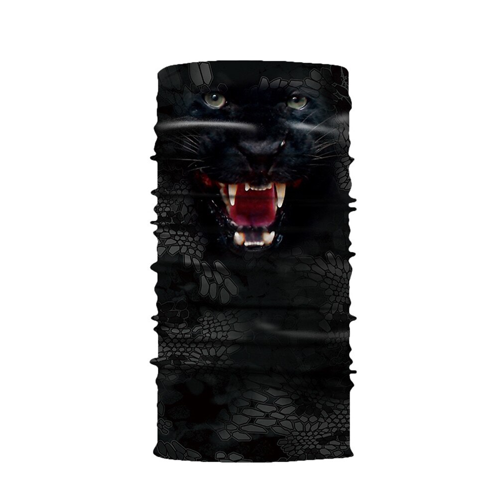 Écharpe de tête pour moto cyclisme, cache-cou, masque facial, cagoule de Ski, bandeau, singe, léopard, chien, loup, Animal