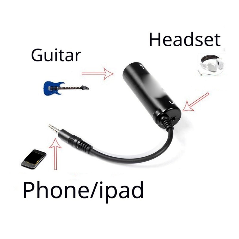Gitaar Interface I-Rig Converter Vervanging Gitaar Voor Telefoon Guitar Audio Interface Gitaar Tuner Gitaar Lijn Irig Converter