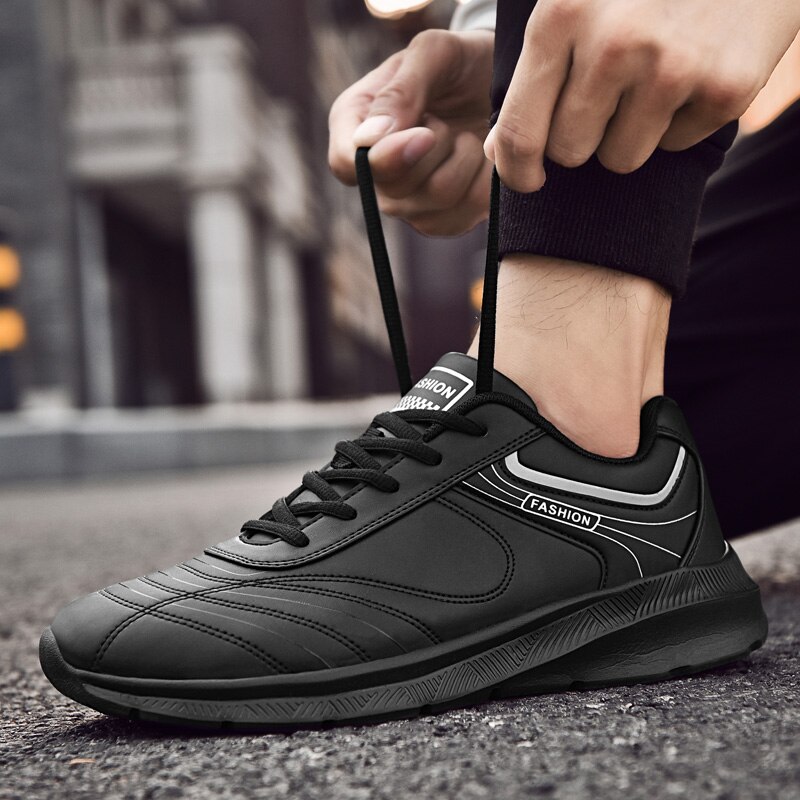 Men's Sneakers Walking Shoes Size 39-48 Men's Colors Comfortable Black and White Outdoor Sneakers Sport Shoes Zapatillas Hombre