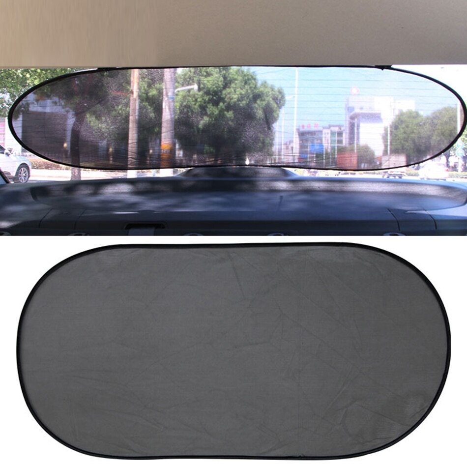 1pc 100x50cm Pala de Sol do Carro Janela Indiscreta Sombrinha Sombrinha Tela Cortina De Carro Malha de Nylon com um Poderoso ventosa Automóvel