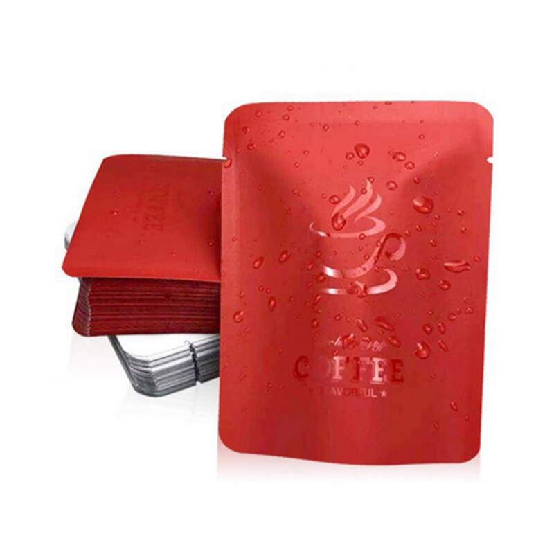 Aluminium Folie offen oben Vakuum Taschen Wärme Dichtung Lebensmittel Lagerung Verpackung Beutel Für Kaffee Tee Snack Muttern Pack 100 teile/los