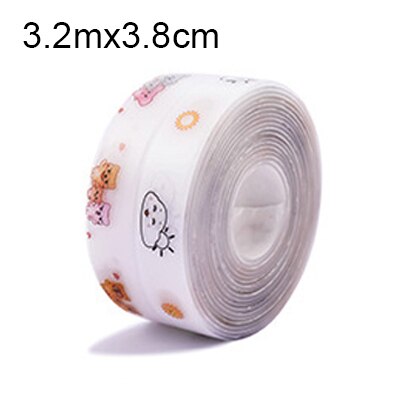 Acrylics Sealing Tapes for Kitchen Bathroom Sink Seal Band Clear Waterproof Wall Corner Seal Sticker: b