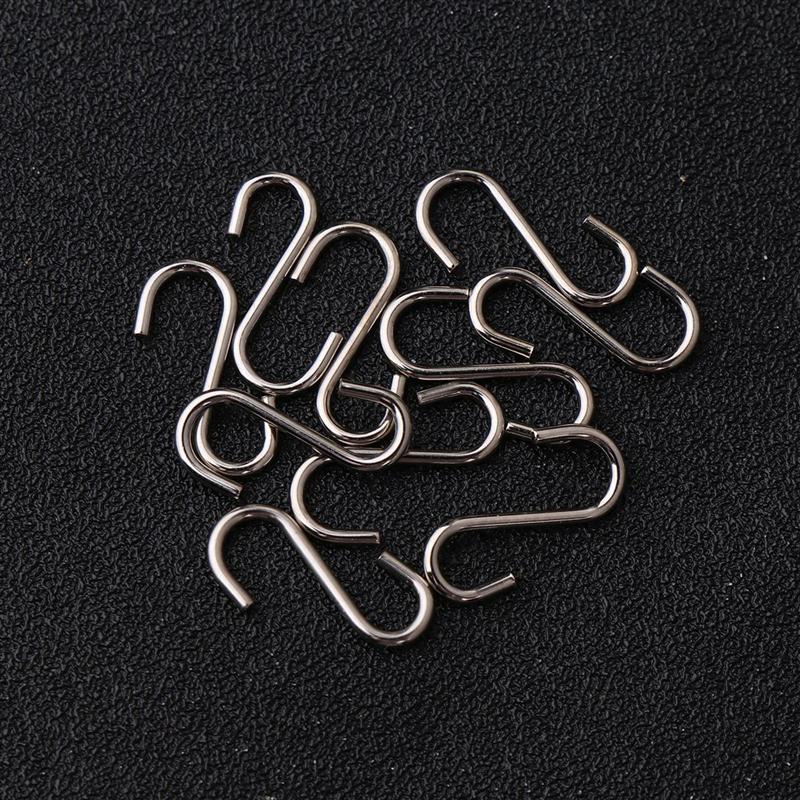 100 Uds Mini DIY en forma de S ganchos de Metal accesorio de joyería para manualidades de acero inoxidable en forma de S de en forma de S ganchos