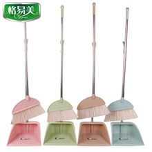 Traje recogedor de escoba de Herramientas de limpieza plegables para el hogar combinación de escoba de polipropileno de plástico suave limpieza de cabello juegos de ayuda sin polvo