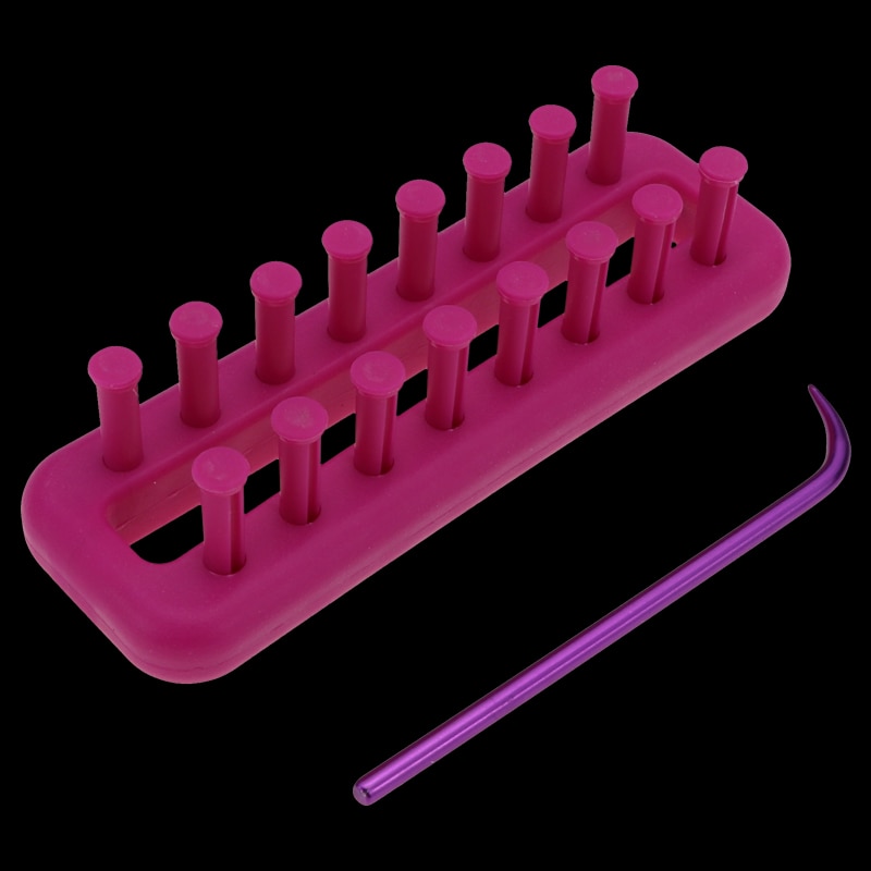 portátil tejer telar artesanía bricolaje tejer herramientas de coser herramientas Mini Loom