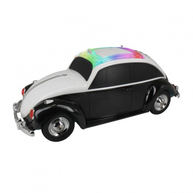 EONKO WS-1958BT Car Shape Taxi Bluetooth Speaker with TF USB FM AUX Handsfree LED Light Rechargeable Battery: black