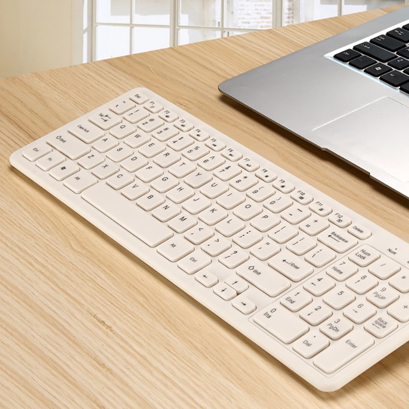 Ultra tynn bærbar standard 96-- nøkkel trådløst bluetooth-tastatur for ipad iphone mac pc (hvit svart blå rosa)