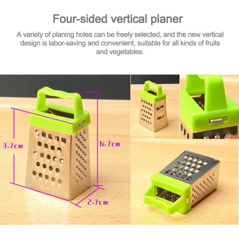 Handleiding Mini Vierzijdig Plantaardige Spiral Slicer Chopper Slicer Kaasrasp Slimme Cutter Kitchen Tools Roestvrij Staal Vliegtuig