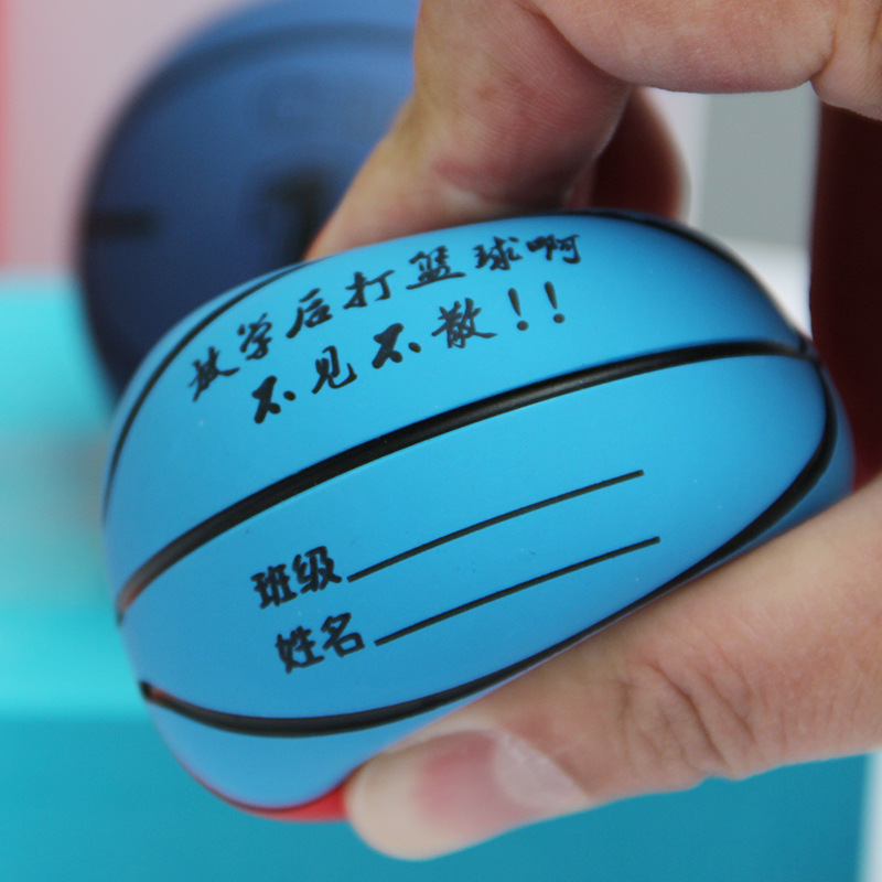 6cm rubber basketball cartoon cute super high elasticity mini basketball creative kids outdoor indoor interactive game toy ball