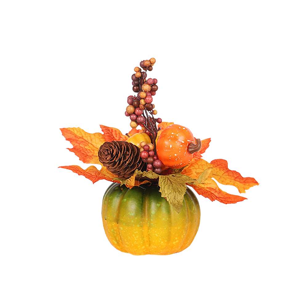Kunstige gresskar høste høsttakkefest halloween rekvisitter hjemmeinnredning materiale: skum vekt :42.0