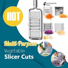 Keuken Mandoline Slicer Rvs Multi Blade Adjutsable Peeler Voor Fruit En Groenten Keuken Accessoires Snelle Delive