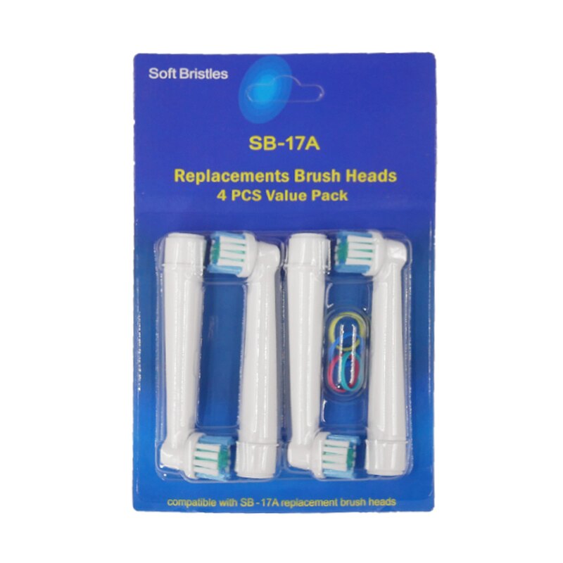 20 stk. /4 stk. udskiftning af tandbørstehoveder elektrisk børste, der passer til orale b braun modeller, power triumf præcision ren: 1 sæt  (4 stk)