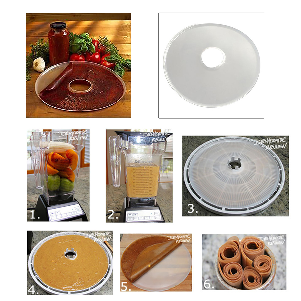 Leak-proof Fruit Dehyd Rator Roll-Up Sheet Peel Round Silicone Tools Vegetable Tray Kitchen Accessories Eco-friendly Food Dryer