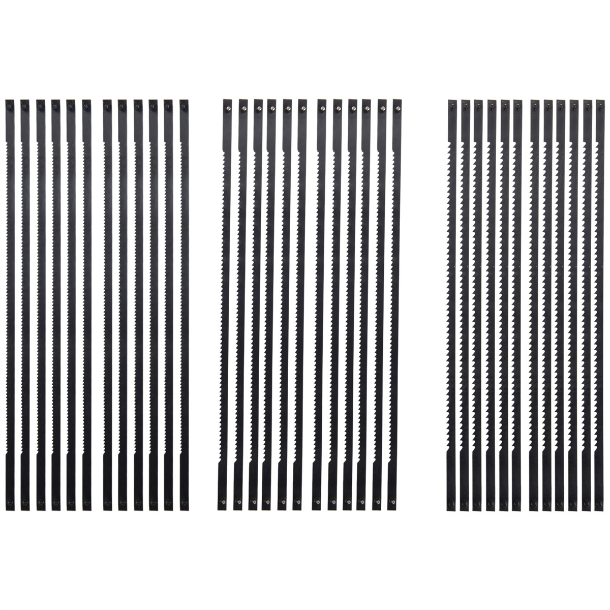 36 st rullsågblad 127mm strängsågblad i kolstål med tvärstift 15/18/24 tänder standard finsågblad