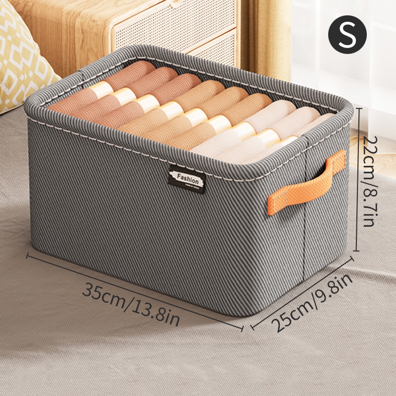 Organizadores de gaveta empilháveis Armário de roupas íntimas Meias Sutiã Saco de armazenamento de roupas Caixas de armazenamento de roupas Guarda-roupa Calças Organizador de roupas: Borgonha