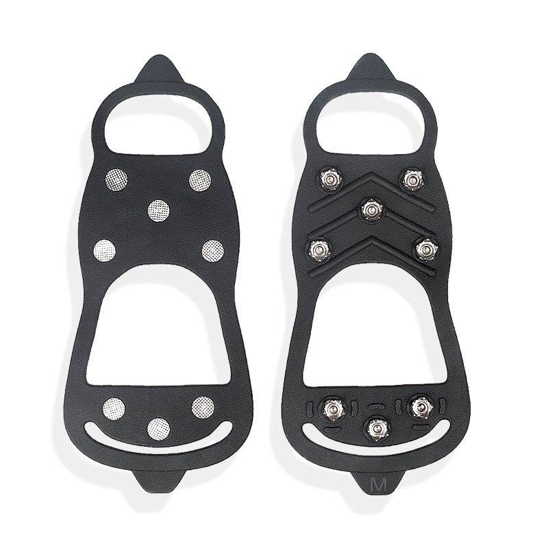 Espinho de sapato para escalada, sapato antiderrapante de neve para saltos, pontas, 8 pinos, 1 par