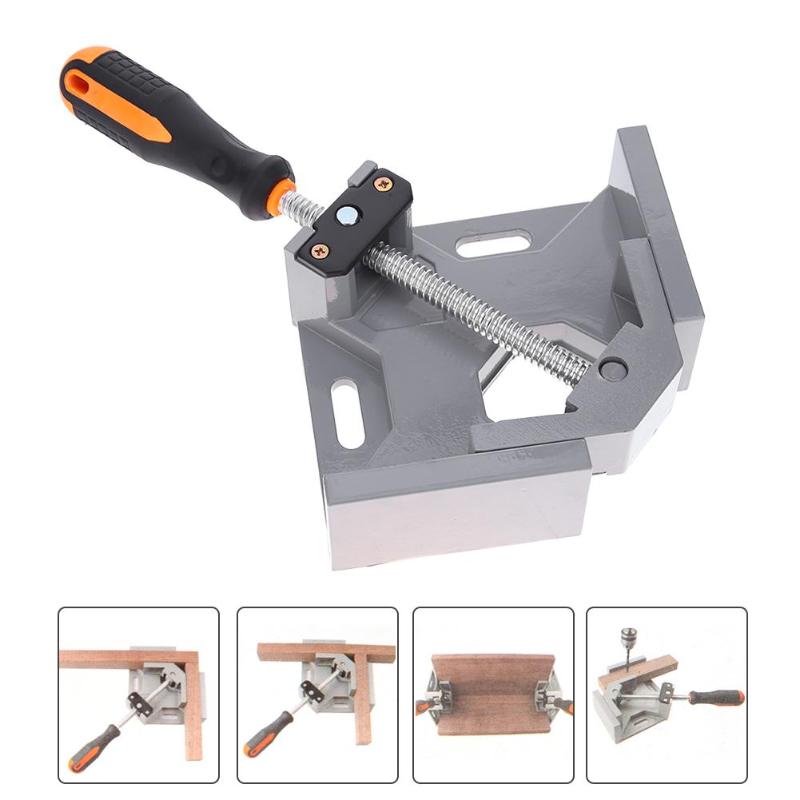 Single Handle 90 Degree Aluminum Alloy Right Angle / Angle Clip Frame Angle Clamp Tool / Flat Nose Pliers