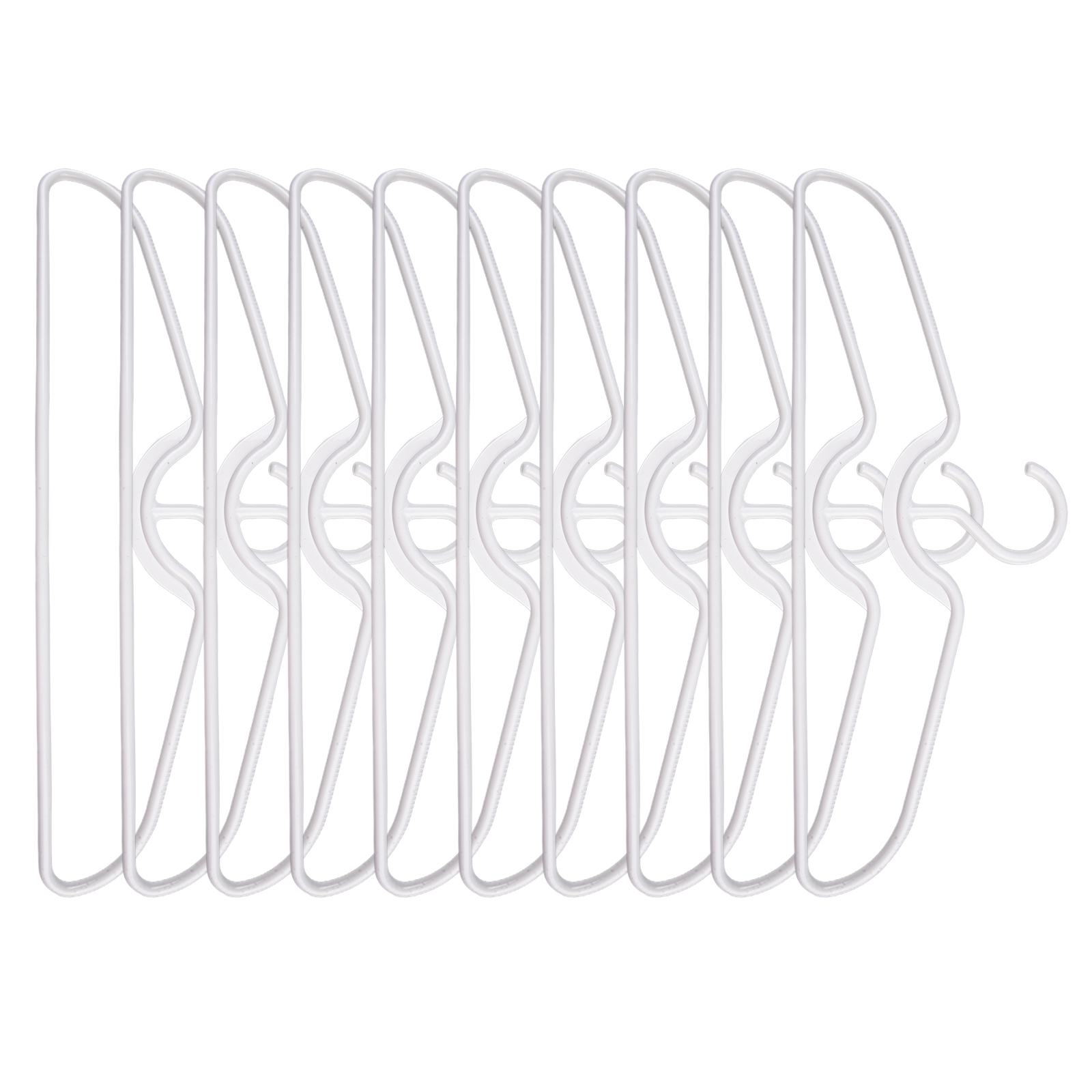 5/10/20pcs Coat Hanger Short Neck Hangers Anti-slip Clothes Hanger Short Neck Space Space-saving Plastic Clothes Hangers White