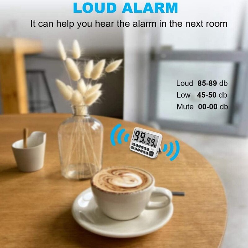 Digital Kitchen Timer,Cooking Timer, Countdown Timer with Digital Keypad, Loud Alarm, Kids Timer with Shutdown Function