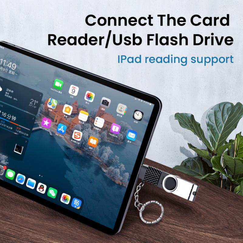 Voor Iphone Verbindt Om De Usb Flash Drive Otg Adapter Lightning Naar Usb Converter Iphone Mobiele Telefoon U Schijf Adapter