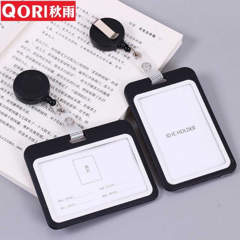 1 Piece Retractable Nurse Badge Holder Business Worker ID Card Holder Exhibition ID Clip Keychains