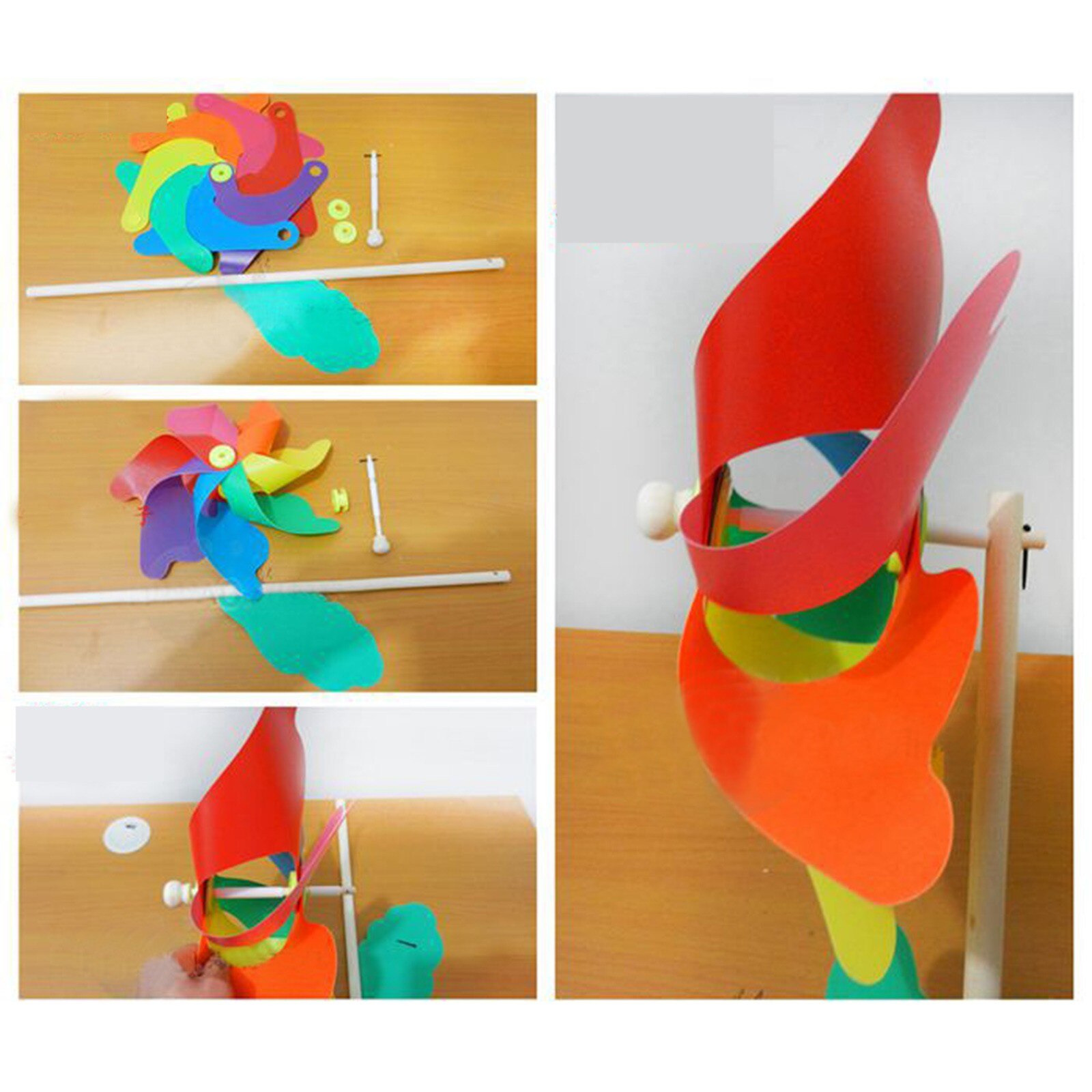 Diy Multicolour Windmolen Tuin Wind Spinners Gazon Farm Decor Binnenplaats Outdoor Draaimolen Decoratie Party Camping Ornament