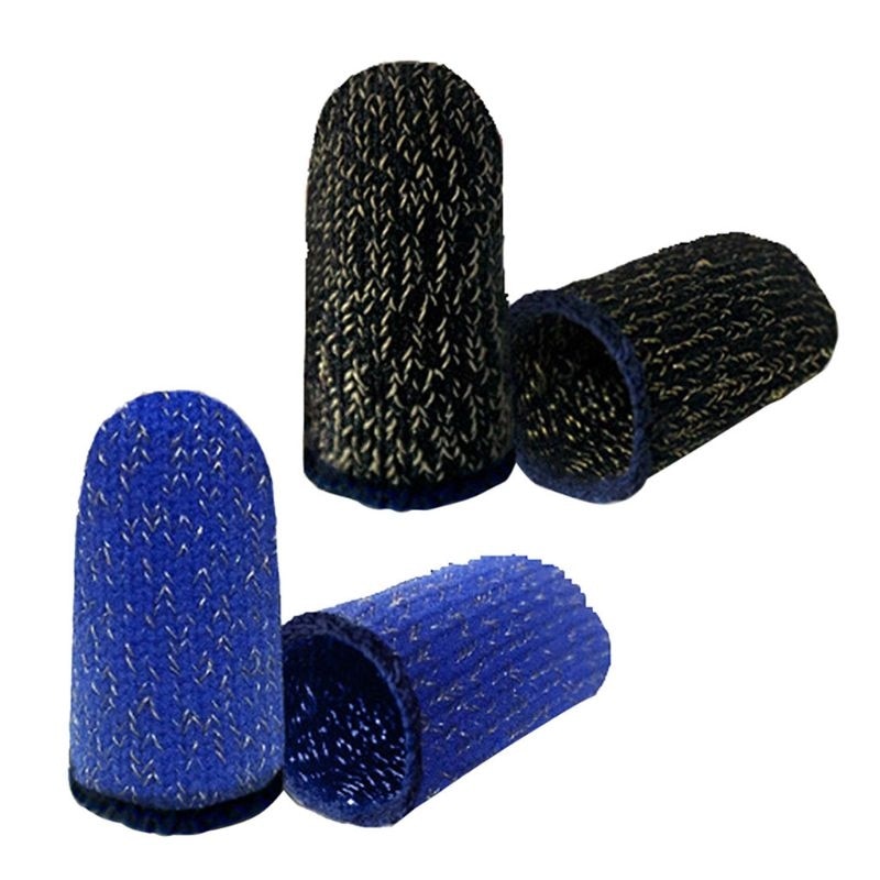 1 paar Schweiß-Proof Gestrickte Stoff Finger Abdeckung Spiel Touchscreen Finger Ärmeln