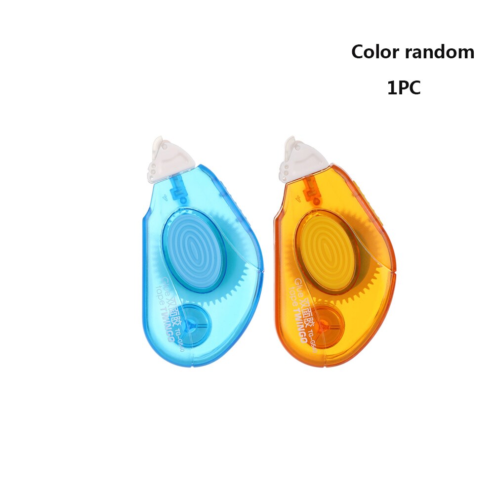 3 Type Double Sided Adhesive Dots Stick Roller Glue Tape Dispenser Sticks Adhesive Cutter Stationery Office Supply: Random Color 1