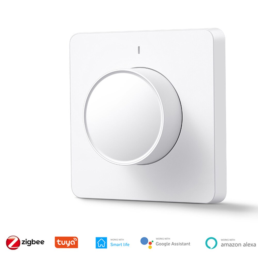 Smart Home EU ZigBee Rotary LED Light Dimmer Switch Smart Life/Tuya APP Remote Control Work With Alexa Google Voice Assistants