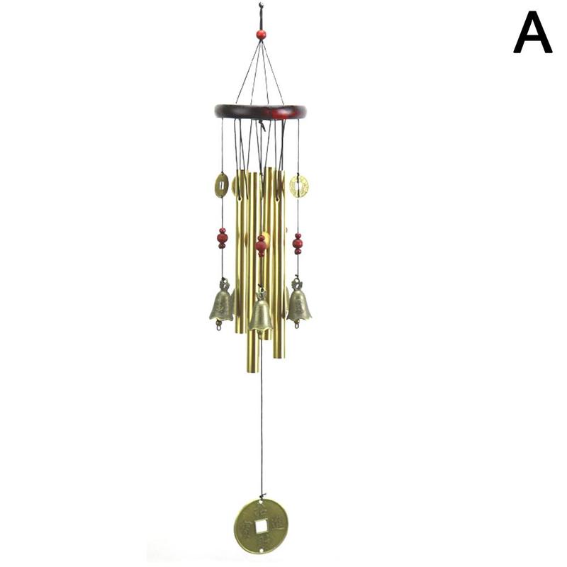 1pcs Outdoor Wind Chimes Copper Bell Antique Windchime Decoration Home Hanging Garden Door P3C4: A