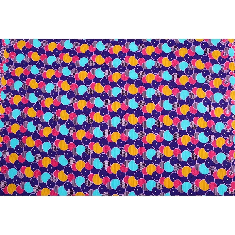 Afrikansk polyester voks print stof ankara bintareal voks afrikansk stof til festkjole