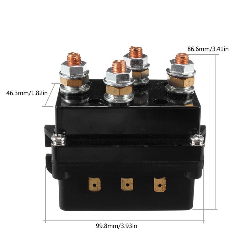Contacteur électrique de cabestan 12V 500amp HD, solénoïde de contrôle de treuil, double récupération à distance sans fil 4x4