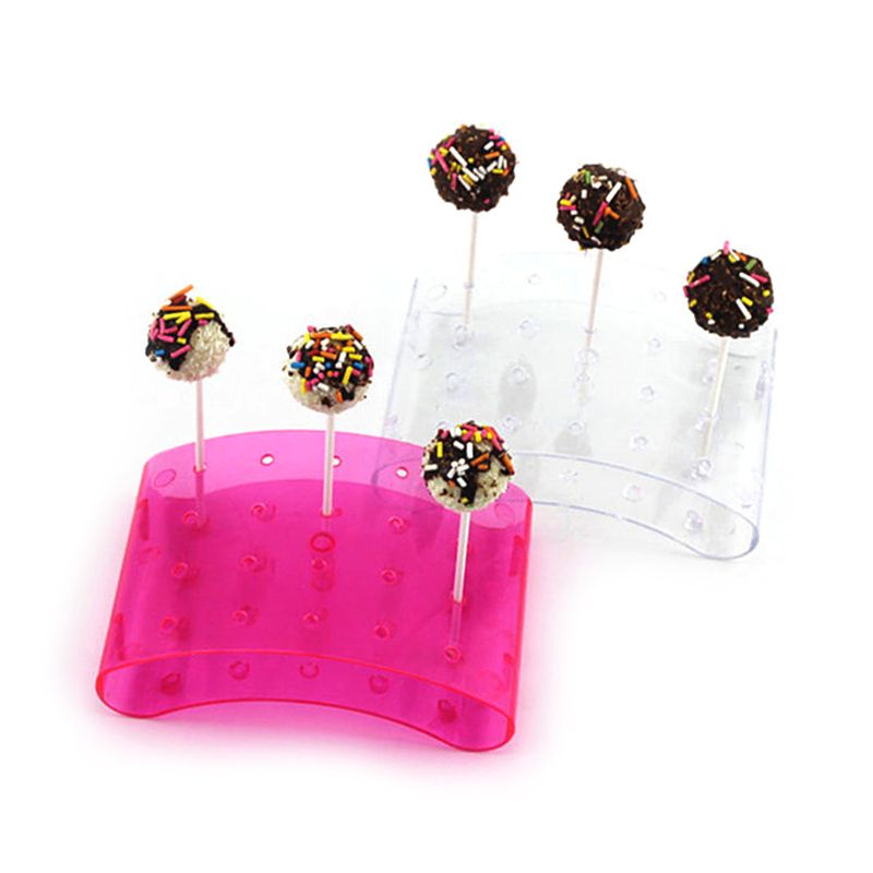 20 hål cake pop lollipop stativ/display/hodler/baser/hylla bågformade gör-det-själv bakverk kakor tillbehör ps material  x4yd