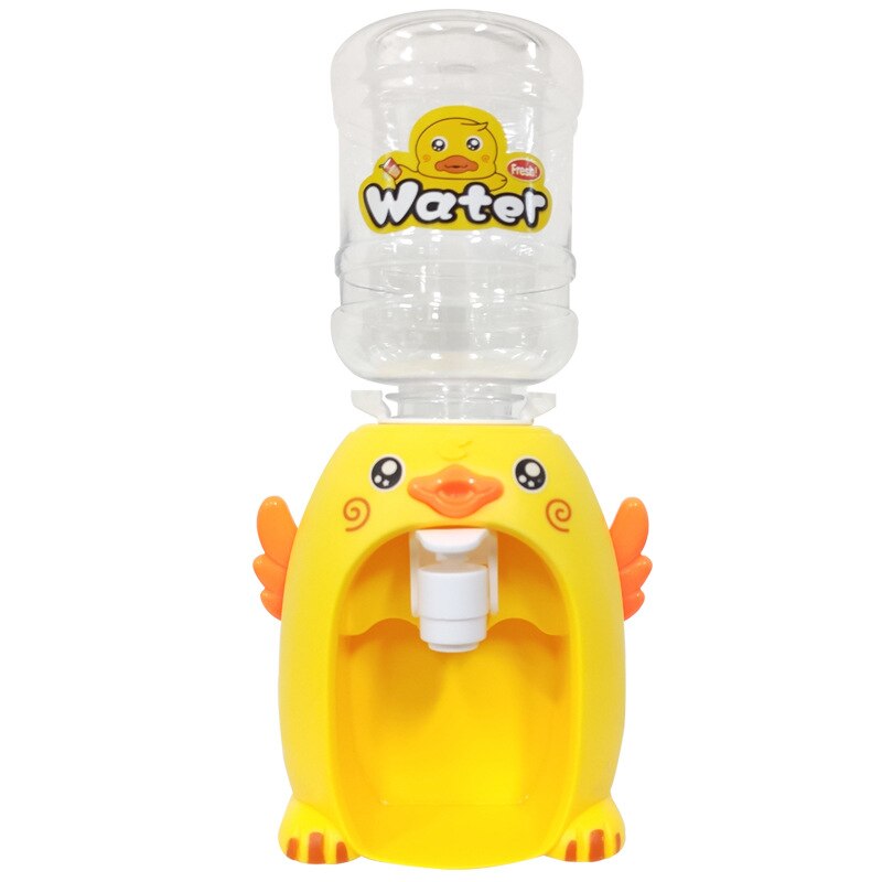 Mini vanndispenser baby leke morsom liten and drikkevannskjøler naturtro søte barn kosplsy rekvisitter hjem dekor ornament