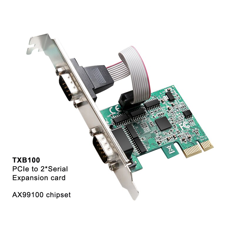 Pci express expansionskort pcie till seriell parallellport rs -232 seriell port com &  db25 skrivare parallellport lpt