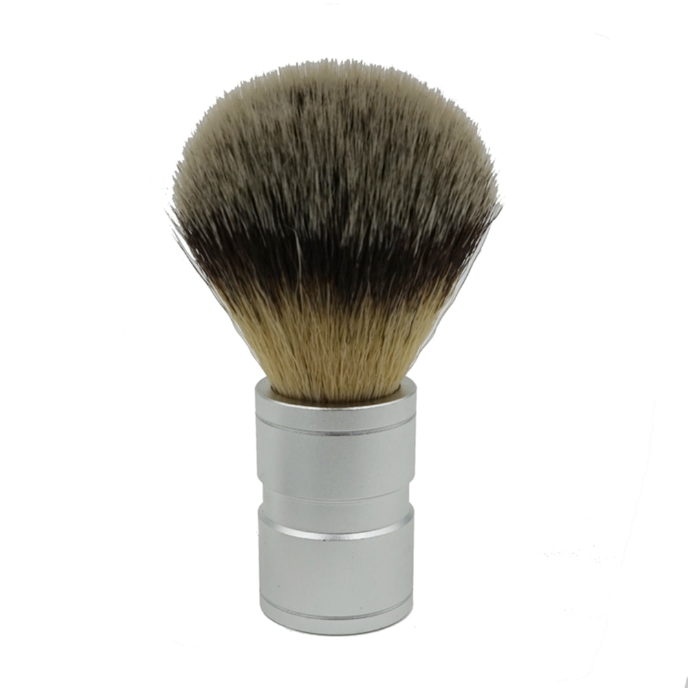 ELECOOL 1Pc männer Bart Haar Rasierpinsel Edelstahl Metall Griff Weichen Synthetische Nylon Haar Barbier Pinsel Komfortable Rasur werkzeug