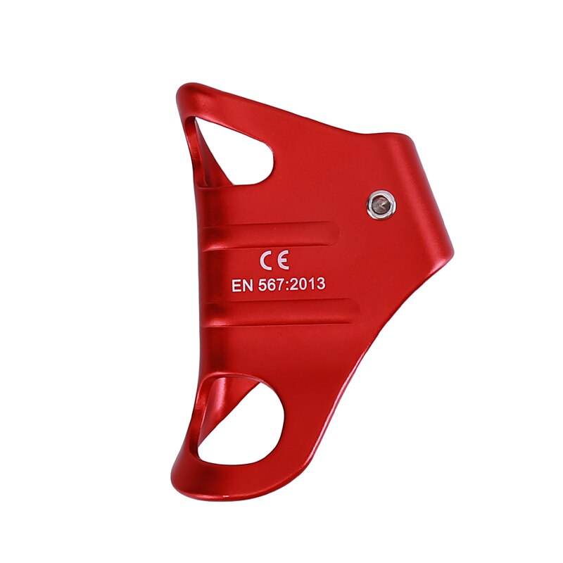 Outdoor Mountaineering Fall Prevention Rock Climbing Chest-style Handheld Risers Fall Protector Climbing Anti-dropping Device: red