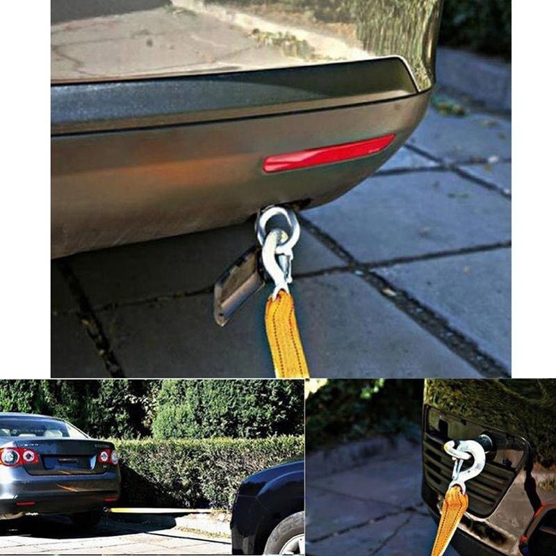NEUE 3M 3 Tonnen Abschleppen Seil Strape Kabel Mit U Haken Schäkel Hohe