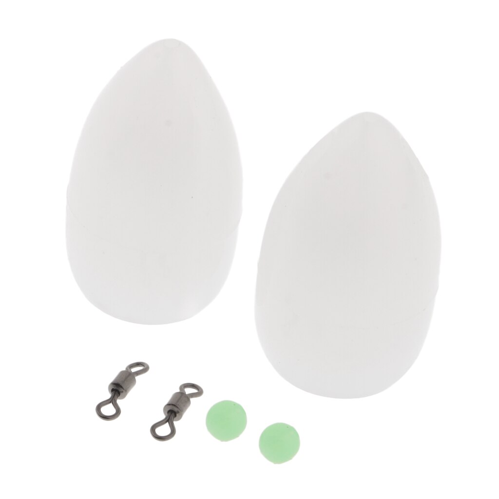 2pcs Bombarda Float Carp Coarse Trout Bass Sea Lure Fishing Tackle: White