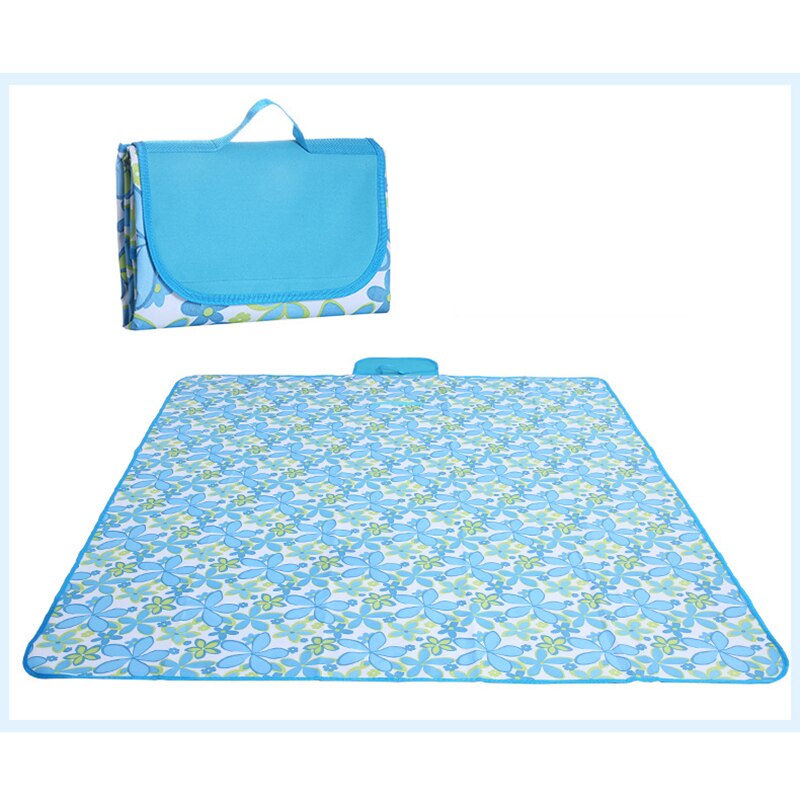 145x180cm impermeable plegable al aire libre Camping Mat Picnic Plaid playa manta bebé colchoneta multijugador camping al aire libre portátil: Blue Fairy