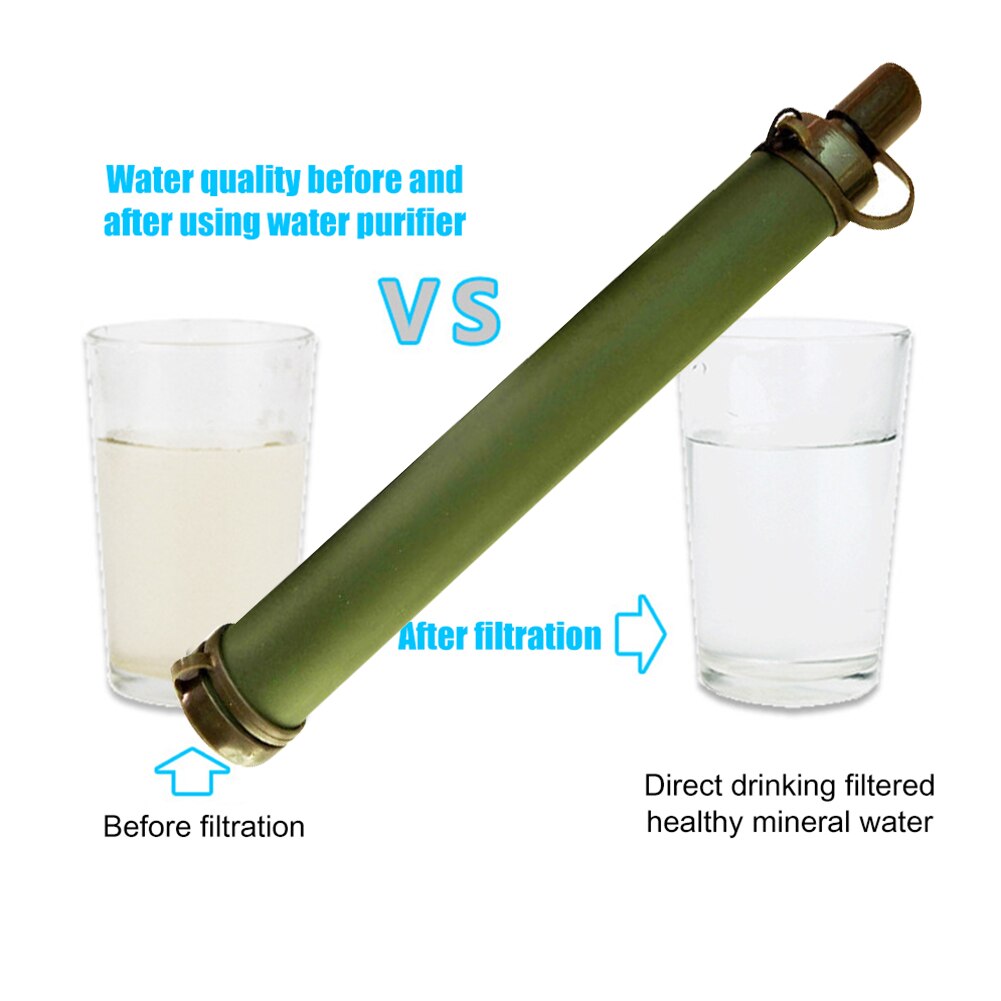 Système de Filtration Portable pour paille, filtre de paille, purificateur d'eau, extérieur, vie sauvage, urgence, randonnée, eau potable