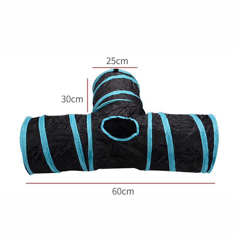Gato prático túnel pet tubo dobrável brinquedo do jogo ao ar livre indoor kitty filhote de cachorro brinquedos para o enigma exercício escondendo treinamento e r