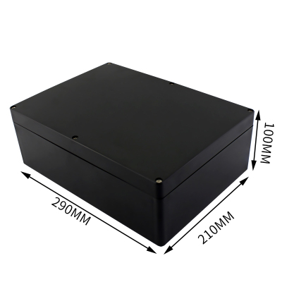 Project Box ABS Plastic IP65 Waterproof Dustproof Electrical Junction box Enclosure Black Housing Instrument Case: 290x210x100